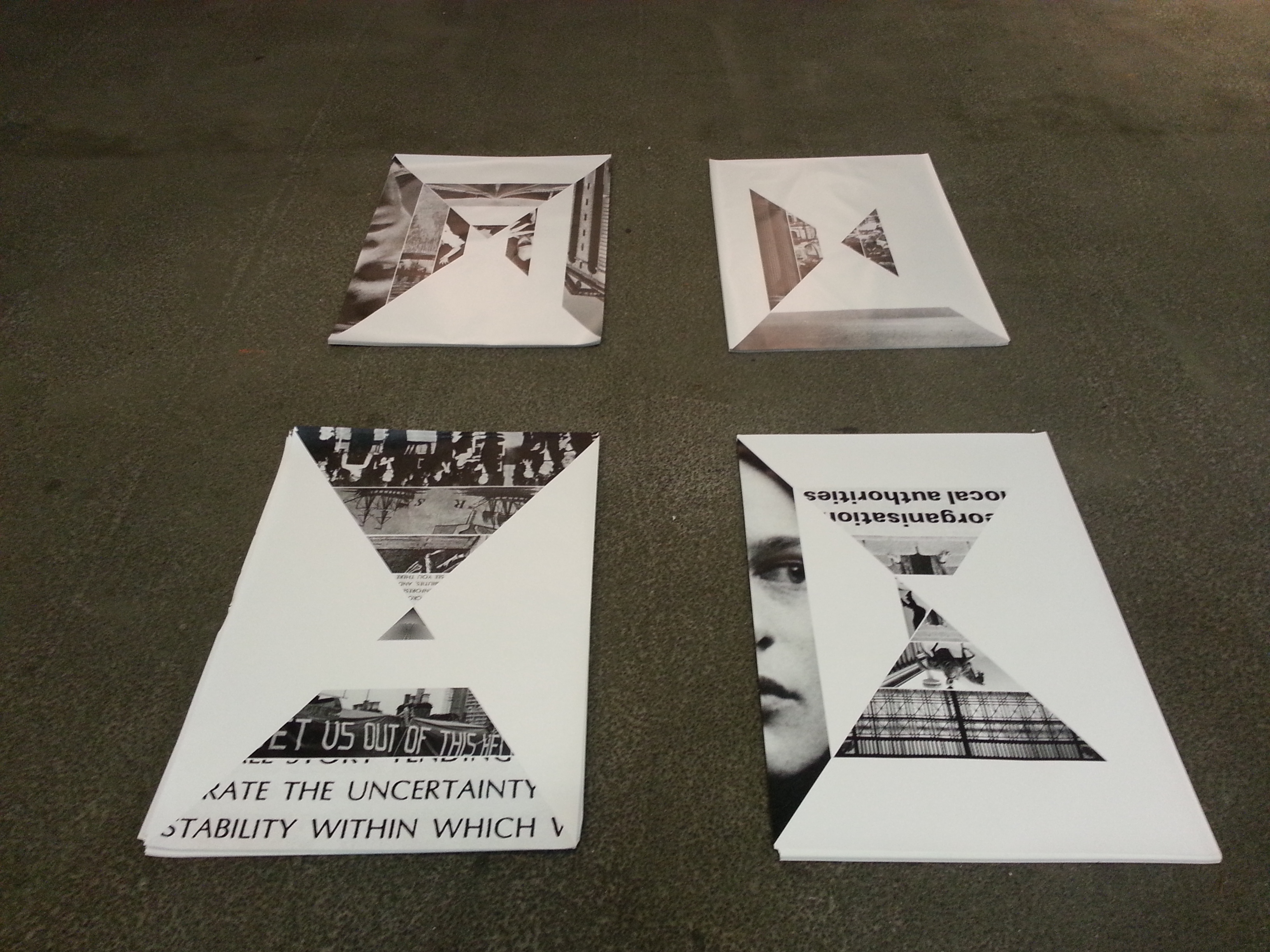 Jakob Kolding. Perspectives, 2012. Set of four offset posters, each 80 X 60 cm.